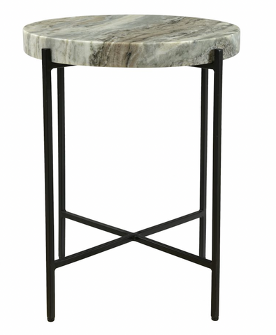 18x18 Marble Top Side Table