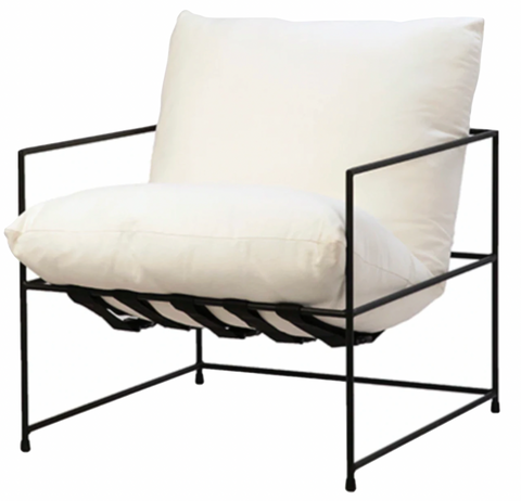 31x28 White Pillow Chair