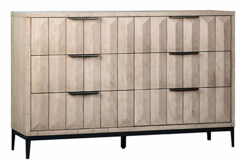 59" Solid Pine Wood Dresser