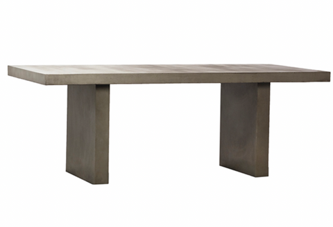 79" Solid Concrete Dining Table