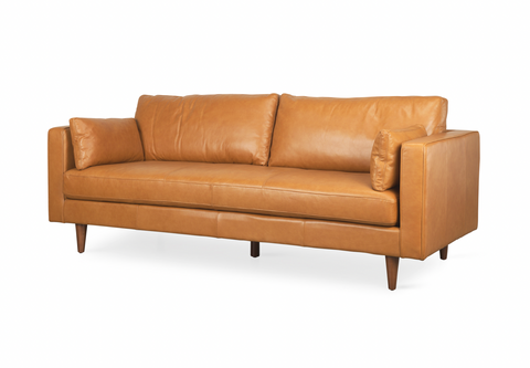 88" Saddleback Leather Sofa